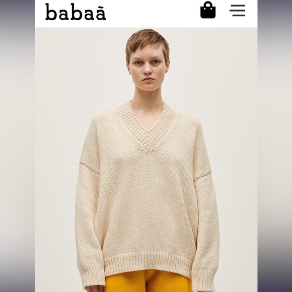 Babaa Sweaters - Babaa Jumper No 64 in Natural